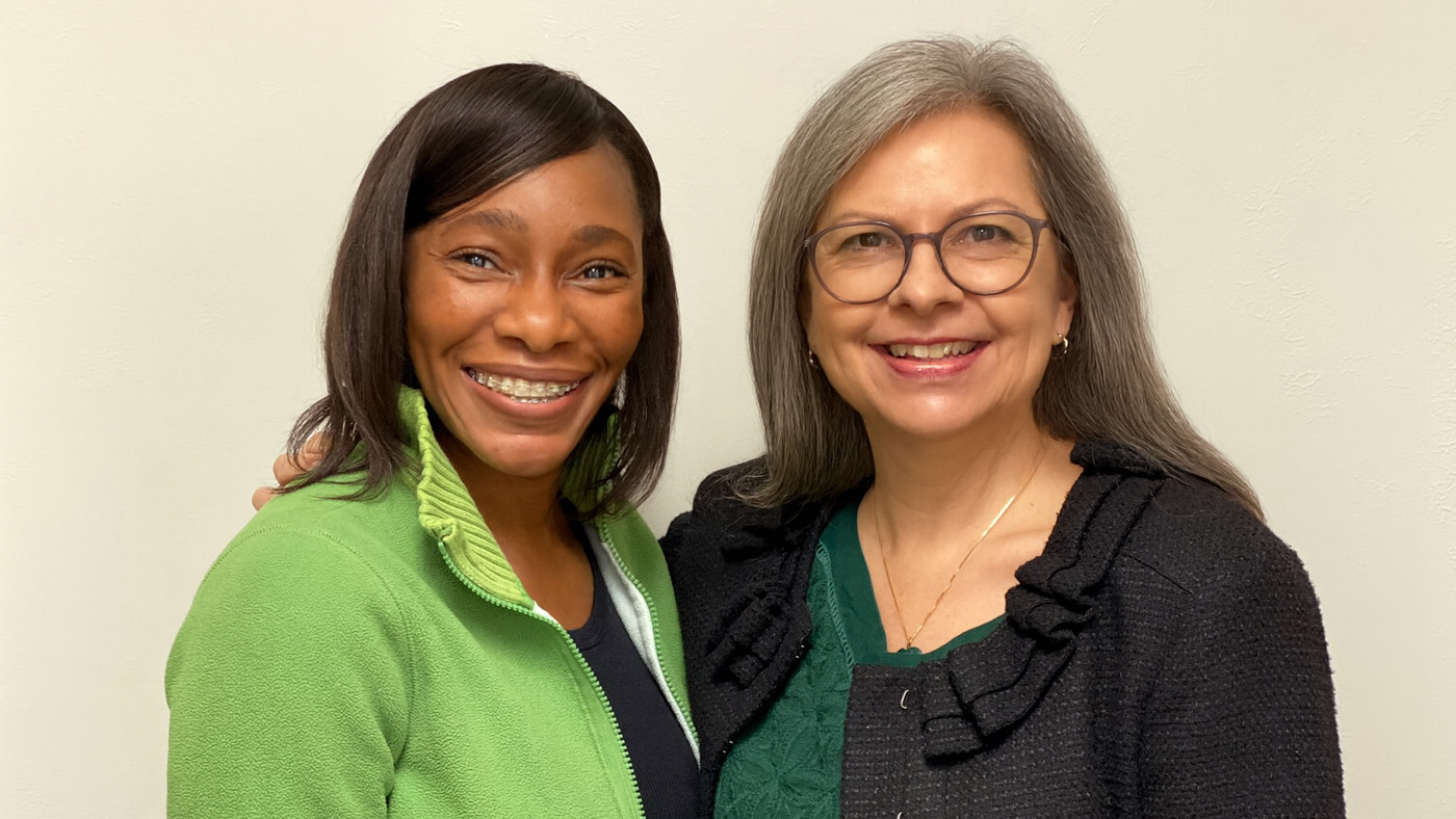 lisa and carlene smiling