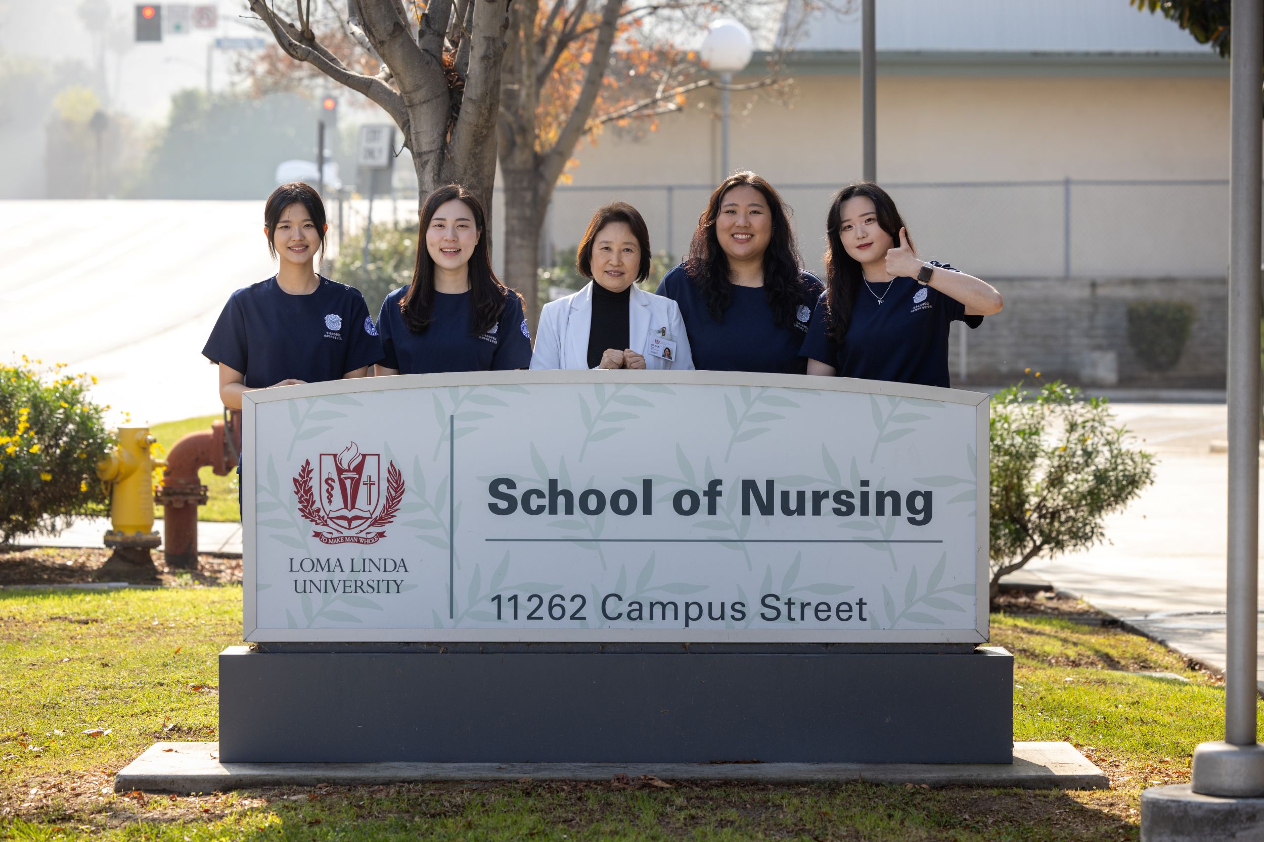 Korean visitors from Sahmyook Health University at LLUSN