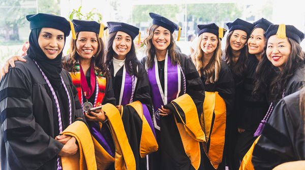 graduate students in regalia