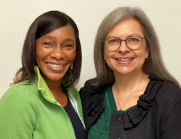 lisa and carlene smiling